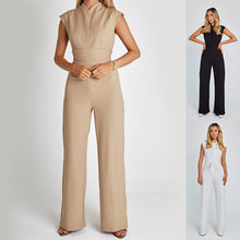 Load image into Gallery viewer, Fashion Elegant Long Sleeveless Jumpsuit Summer V-neck Casual Wide Leg Long Overalls Clothing For Women