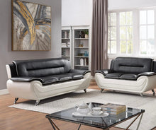 Load image into Gallery viewer, New York Black &amp; White Sofa &amp; Loveseat