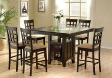 Load image into Gallery viewer, Coaster Gabriel 7-piece Square Counter Height Dining Set Cappuccino