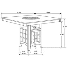 Load image into Gallery viewer, Coaster Gabriel 7-Piece Lattice-Back Counter Height Dining Set Cappuccino