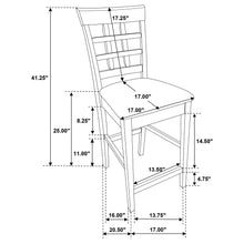 Load image into Gallery viewer, Coaster Gabriel 7-Piece Lattice-Back Counter Height Dining Set Cappuccino