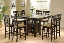 Load image into Gallery viewer, Coaster Gabriel 9-piece Square Counter Height Dining Set Cappuccino