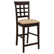 Load image into Gallery viewer, Coaster Gabriel 9-Piece Lattice-Back Counter Height Dining Set Cappuccino