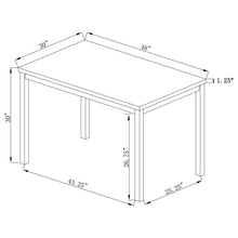 Load image into Gallery viewer, Coaster Garza Rectangular 48-inch Engineered Wood Dining Table Grey