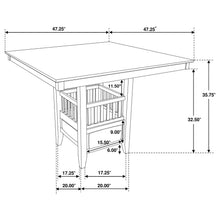 Load image into Gallery viewer, Coaster Jaden 5-piece Square Counter Height Dining Set Espresso