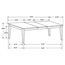 Load image into Gallery viewer, Coaster Louise 7-piece Rectangular Extension Leaf Dining Set Black