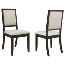 Load image into Gallery viewer, Coaster Louise Upholstered Wood Dining Side Chair Black (Set of 2)