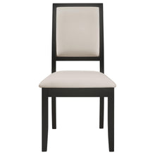 Load image into Gallery viewer, Coaster Louise Upholstered Wood Dining Side Chair Black (Set of 2)