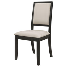 Load image into Gallery viewer, Coaster Louise Upholstered Wood Dining Side Chair Black (Set of 2)
