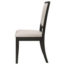 Load image into Gallery viewer, Coaster Louise Upholstered Wood Dining Side Chair Black (Set of 2)