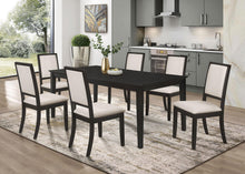 Load image into Gallery viewer, Coaster Louise Upholstered Wood Dining Side Chair Black (Set of 2)