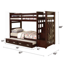 Load image into Gallery viewer, Acme Allentown Twin/Twin Bunk Bed W/Trundle &amp; Storage