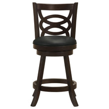 Load image into Gallery viewer, Coaster Calecita Wood Swivel Counter Stool Cappuccino (Set of 2)