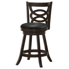 Load image into Gallery viewer, Coaster Calecita Wood Swivel Counter Stool Cappuccino (Set of 2)