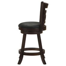 Load image into Gallery viewer, Coaster Calecita Wood Swivel Counter Stool Cappuccino (Set of 2)
