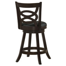 Load image into Gallery viewer, Coaster Calecita Wood Swivel Counter Stool Cappuccino (Set of 2)