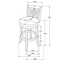 Load image into Gallery viewer, Coaster Calecita Wood Swivel Counter Stool Cappuccino (Set of 2)