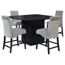 Load image into Gallery viewer, Coaster Stanton 5-piece Square Counter Height Dining Table Set Grey