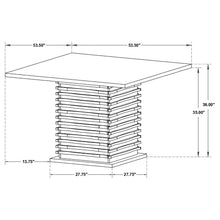 Load image into Gallery viewer, Coaster Stanton 5-piece Square Counter Height Dining Table Set Grey