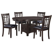 Load image into Gallery viewer, Coaster Lavon 5-piece Oval Extension Leaf Dining Set Espresso