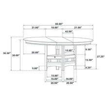 Load image into Gallery viewer, Coaster Lavon 5-piece Oval Extension Leaf Dining Set Espresso