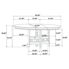 Load image into Gallery viewer, Coaster Lavon 5-piece Oval Counter Height Extension Dining Set Espresso