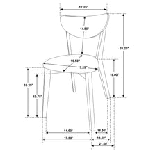 Load image into Gallery viewer, Coaster Kersey Wood Dining Side Chair Chestnut (Set of 2)