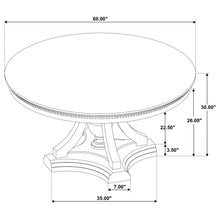 Load image into Gallery viewer, Coaster Ridgewell 5-piece Round Pedestal Dining Set Dark Oak