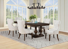 Load image into Gallery viewer, Coaster Ridgewell 7-piece Rectangular Trestle Dining Set Dark Oak