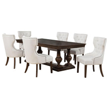 Load image into Gallery viewer, Coaster Ridgewell 7-piece Rectangular Trestle Dining Set Dark Oak
