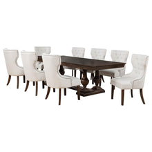 Load image into Gallery viewer, Coaster Ridgewell 9-piece Rectangular Trestle Dining Set Dark Oak