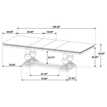 Load image into Gallery viewer, Coaster Ridgewell 9-piece Rectangular Trestle Dining Set Dark Oak