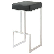 Load image into Gallery viewer, Coaster Gervase Square Bar Stool Black and Chrome