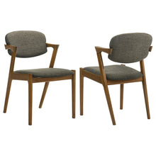 Load image into Gallery viewer, Coaster Malone Padded Wood Dining Arm Chair Dark Walnut (Set of 2)