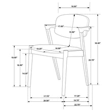 Load image into Gallery viewer, Coaster Malone Padded Wood Dining Arm Chair Dark Walnut (Set of 2)