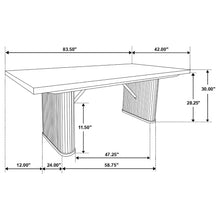 Load image into Gallery viewer, Coaster Catherine Rectangular 84-inch Wood Dining Table Black