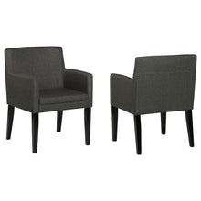 Load image into Gallery viewer, Coaster Catherine Upholstered Dining Arm Chair Grey (Set of 2)