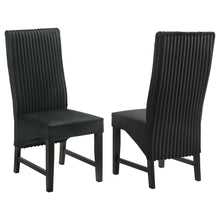 Load image into Gallery viewer, Coaster Barrand Upholstered Dining Side Chair Black (Set of 2)