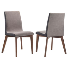 Load image into Gallery viewer, Coaster Redbridge Upholstered Dining Side Chair Walnut (Set of 2)