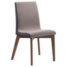 Load image into Gallery viewer, Coaster Redbridge Fabric Dining Side Chair Walnut (Set of 2)
