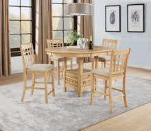 Load image into Gallery viewer, Coaster Lavon 5-piece Oval Counter Height Dining Set Light Oak
