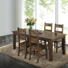 Load image into Gallery viewer, Coaster Coleman 5-piece Rectangular Dining Set Rustic Golden Brown