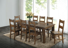 Load image into Gallery viewer, Coaster Coleman 9-piece Rectangular Dining Set Rustic Golden Brown