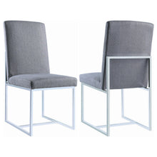Load image into Gallery viewer, Coaster Mackinnon Upholstered Dining Side Chair Grey (Set of 2)