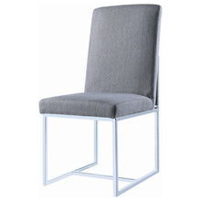 Load image into Gallery viewer, Coaster Mackinnon Upholstered Dining Side Chair Grey (Set of 2)