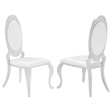 Load image into Gallery viewer, Coaster Anchorage Upholstered Dining Chair Cream White (Set of 2)