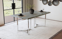 Load image into Gallery viewer, Coaster Sterling 72-inch Rectangular Dining Table Grey Faux Marble