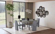 Load image into Gallery viewer, Coaster Sterling 72-inch Rectangular Dining Table Grey Faux Marble
