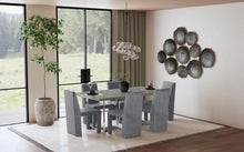 Load image into Gallery viewer, Coaster Sterling 72-inch Rectangular Dining Table Grey Faux Marble