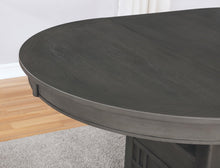 Load image into Gallery viewer, Coaster Lavon 5-piece Oval Extension Leaf Dining Set Medium Grey